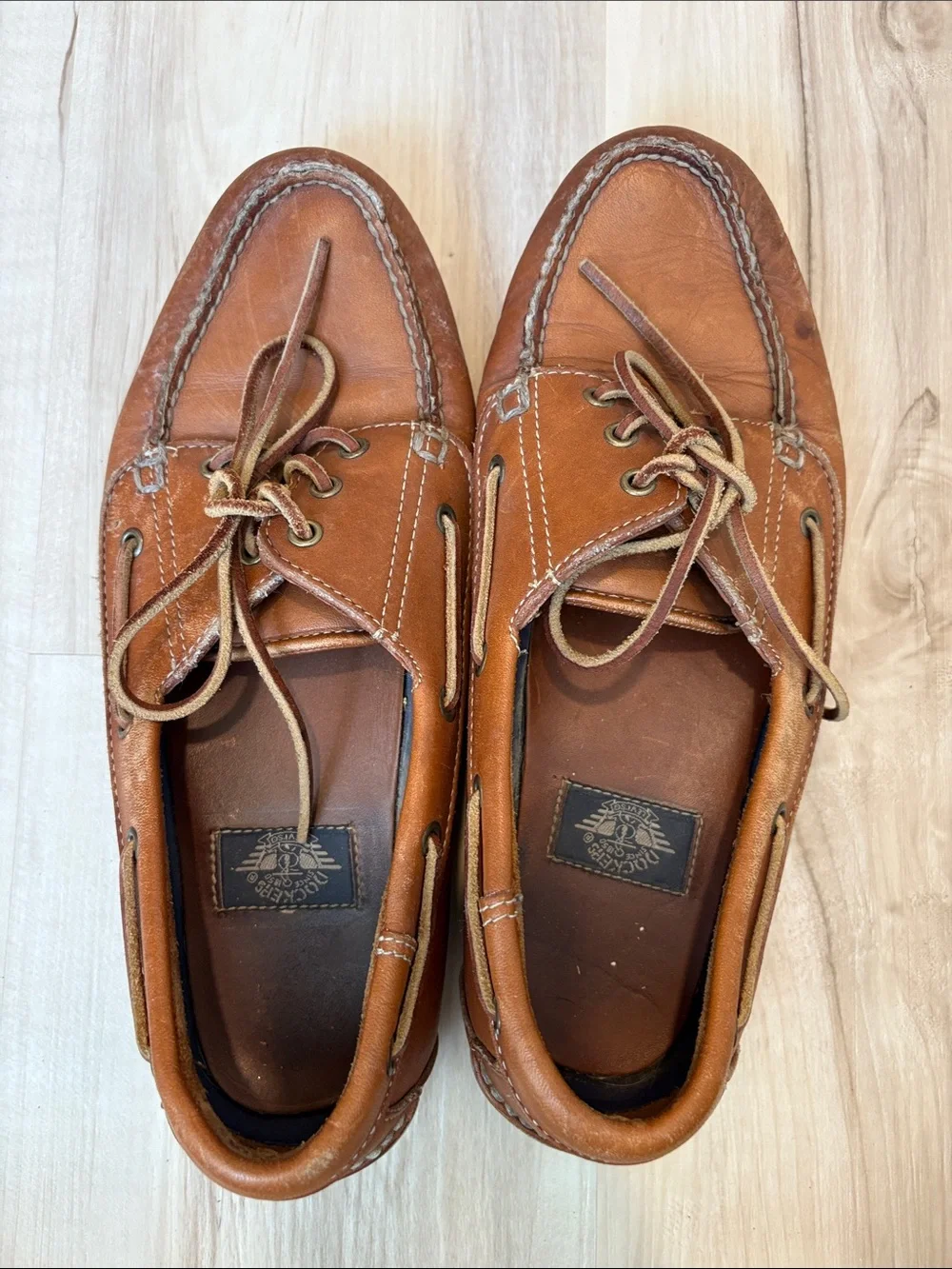 Classic Brown Leather Boat Shoes